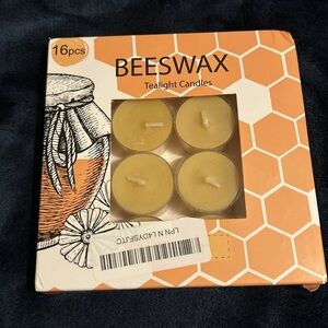 16 Pack Pure Beeswax Tealight Candles